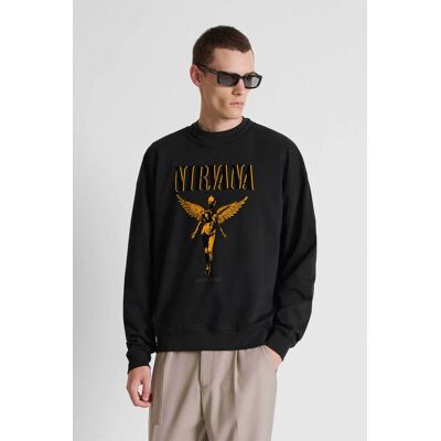 Antony Morato ανδρική μπλούζα φούτερ με graphic print Relaxed Fit - FL01165FA150222 Μαύρο XXL Antony Morato ανδρική μπλούζα φούτερ με graphic print Relaxed Fit - FL01165FA150222 Μαύρο XXL
