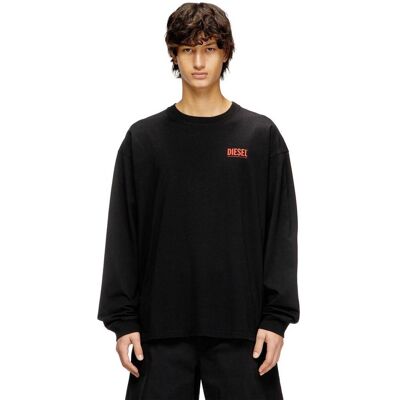 Diesel ανδρική μακρυμάνικη μπλούζα με λογότυπο Relaxed Fit - W26A200370EPCA Μαύρο S Diesel ανδρική μακρυμάνικη μπλούζα με λογότυπο Relaxed Fit - W26A200370EPCA Μαύρο S