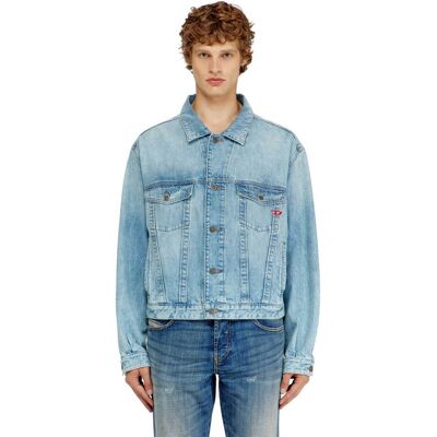 Diesel ανδρικό denim jacket με κεντημένο monogram Regular Fit - W26A216800IRAC Denim Blue Ανοιχτό XL Diesel ανδρικό denim jacket με κεντημένο monogram Regular Fit - W26A216800IRAC Denim Blue Ανοιχτό XL