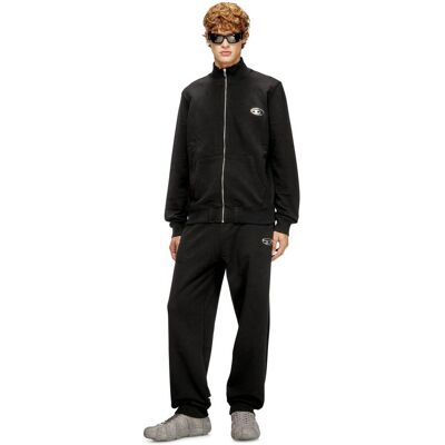 Diesel ανδρικό παντελόνι φόρμας με μεταλλικό oval D logo Regular Fit - W26A217940BKBW Μαύρο M Diesel ανδρικό παντελόνι φόρμας με μεταλλικό oval D logo Regular Fit - W26A217940BKBW Μαύρο M