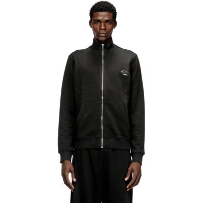 Diesel ανδρική ζακέτα φούτερ με μεταλλικό oval D logo Regular Fit - W26A218730BKBW Μαύρο L Diesel ανδρική ζακέτα φούτερ με μεταλλικό oval D logo Regular Fit - W26A218730BKBW Μαύρο L