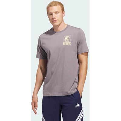 Adidas ανδρικό T-shirt Loose Fit "World Wide Hoops Graphic" - JZ7528 Taupe M Adidas ανδρικό T-shirt Loose Fit "World Wide Hoops Graphic" - JZ7528 Taupe M