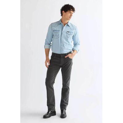 Wrangler® ανδρικό κοτλέ παντελόνι πεντάτσεπο Straight Fit "Greensboro" - 112386857 Ανθρακί 34W 34L Wrangler® ανδρικό κοτλέ παντελόνι πεντάτσεπο Straight Fit "Greensboro" - 112386857 Ανθρακί 34W 34L