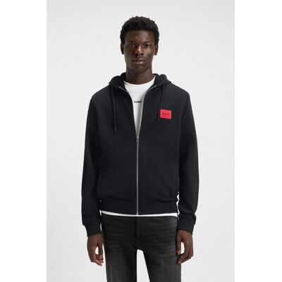 Hugo Boss ανδρική ζακέτα φούτερ με κουκούλα και contrast logo patch Regular Fit "Daple" - 50447972 Μαύρο XXL Hugo Boss ανδρική ζακέτα φούτερ με κουκούλα και contrast logo patch Regular Fit "Daple" - 50447972 Μαύρο XXL