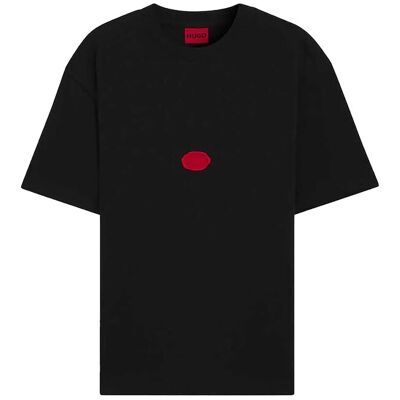 Hugo Boss ανδρικό T-shirt μονόχρωμο με logo Regular Fit - 50546716 Μαύρο S Hugo Boss ανδρικό T-shirt μονόχρωμο με logo Regular Fit - 50546716 Μαύρο S