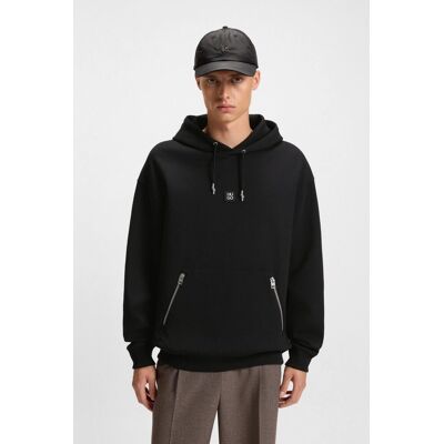 Hugo Boss ανδρική μπλούζα φούτερ μονόχρωμη Regular Fit - 50542583 Μαύρο M Hugo Boss ανδρική μπλούζα φούτερ μονόχρωμη Regular Fit - 50542583 Μαύρο M