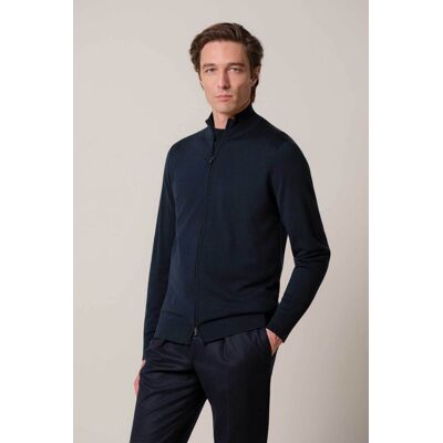 Profuomo ανδρική μάλλινη ζακέτα με ψηλό λαιμό Regular Fit - PPXJ30026A Σκούρο Μπλε S Profuomo ανδρική μάλλινη ζακέτα με ψηλό λαιμό Regular Fit - PPXJ30026A Σκούρο Μπλε S