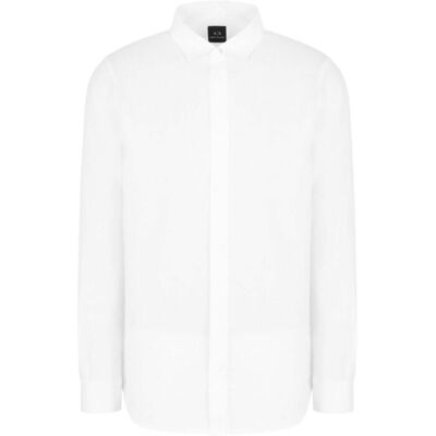 Giorgio Armani Exchange ανδρικό λινό πουκάμισο μονόχρωμο - XM001221AF14619 Λευκό XL Giorgio Armani Exchange ανδρικό λινό πουκάμισο μονόχρωμο - XM001221AF14619 Λευκό XL