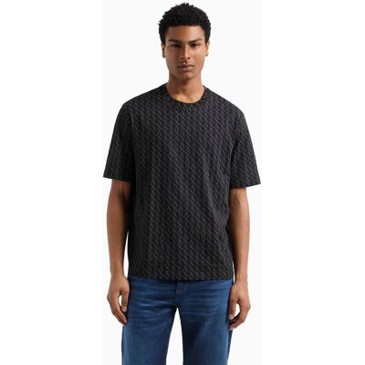 Giorgio Armani Exchange ανδρικό T-shirt με all-over monogram pattern Regular Fit - XM001228AF10356 Ανθρακί L Giorgio Armani Exchange ανδρικό T-shirt με all-over monogram pattern Regular Fit - XM001228AF10356 Ανθρακί L