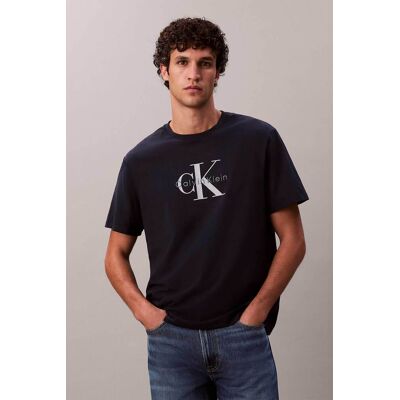 Calvin Klein Jeans ανδρικό T-shirt μονόχρωμο με λογότυπο - LV04RB862G Σκούρο Μπλε S Calvin Klein Jeans ανδρικό T-shirt μονόχρωμο με λογότυπο - LV04RB862G Σκούρο Μπλε S