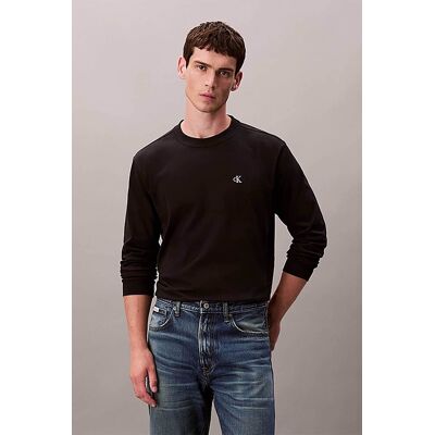 Calvin Klein Jeans ανδρική μακρυμάνικη μπλούζα με λογότυπο - LV04RD247G Μαύρο L Calvin Klein Jeans ανδρική μακρυμάνικη μπλούζα με λογότυπο - LV04RD247G Μαύρο L