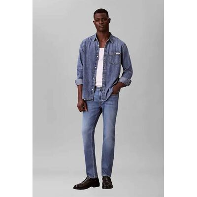 Calvin Klein Jeans ανδρικό τζιν παντελόνι πεντάτσεπο Slim Fit - LV04RE776G Denim Blue 34W 34L Calvin Klein Jeans ανδρικό τζιν παντελόνι πεντάτσεπο Slim Fit - LV04RE776G Denim Blue 34W 34L