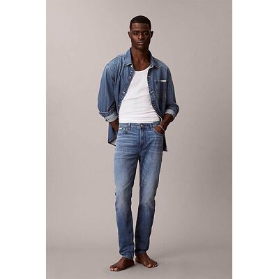 Calvin Klein Jeans ανδρικό τζιν παντελόνι πεντάτσεπο Tapered Fit - LV04RE781G Denim Blue 30W 32L Calvin Klein Jeans ανδρικό τζιν παντελόνι πεντάτσεπο Tapered Fit - LV04RE781G Denim Blue 30W 32L