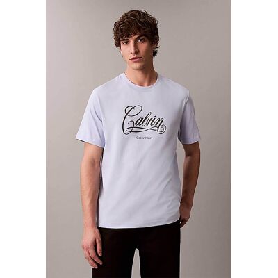 Calvin Klein Jeans ανδρικό T-shirt μονόχρωμο με λογότυπο Relaxed Fit - LV04RE804G Γαλάζιο XL Calvin Klein Jeans ανδρικό T-shirt μονόχρωμο με λογότυπο Relaxed Fit - LV04RE804G Γαλάζιο XL