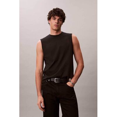 Calvin Klein Jeans ανδρική αμάνικη μπλούζα Relaxed Fit - LV04RF273G Μαύρο L Calvin Klein Jeans ανδρική αμάνικη μπλούζα Relaxed Fit - LV04RF273G Μαύρο L