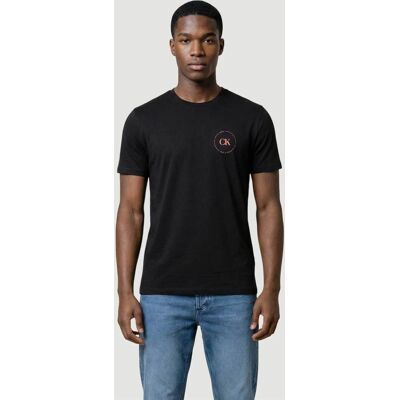 Calvin Klein Jeans ανδρικό T-shirt μονόχρωμο με λογότυπο Relaxed Fit - LV04RF801G Μαύρο M Calvin Klein Jeans ανδρικό T-shirt μονόχρωμο με λογότυπο Relaxed Fit - LV04RF801G Μαύρο M