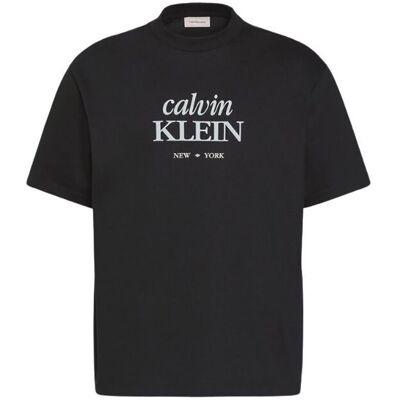 Calvin Klein Jeans ανδρικό T-shirt μονόχρωμο με λογότυπο Relaxed Fit - LV04RF818G Μαύρο M Calvin Klein Jeans ανδρικό T-shirt μονόχρωμο με λογότυπο Relaxed Fit - LV04RF818G Μαύρο M