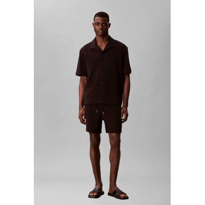Calvin Klein Jeans ανδρική βερμούδα με waffle pattern Regular Fit - LV04RC248G Μαύρο XL Calvin Klein Jeans ανδρική βερμούδα με waffle pattern Regular Fit - LV04RC248G Μαύρο XL