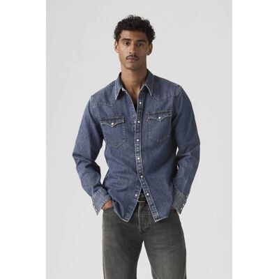 Levi's® ανδρικό denim πουκάμισο Standard Fit "Barstow" - 857440117 Denim Blue M Levi's® ανδρικό denim πουκάμισο Standard Fit "Barstow" - 857440117 Denim Blue M