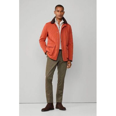 Hackett ανδρικό παντελόνι chino μονόχρωμο Slim Fit - HM212719R Χακί 40 Hackett ανδρικό παντελόνι chino μονόχρωμο Slim Fit - HM212719R Χακί 40