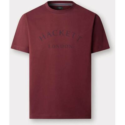 Hackett ανδρικό T-shirt με logo print Classic Fit - HM5000019 Μπορντό XXL Hackett ανδρικό T-shirt με logo print Classic Fit - HM5000019 Μπορντό XXL