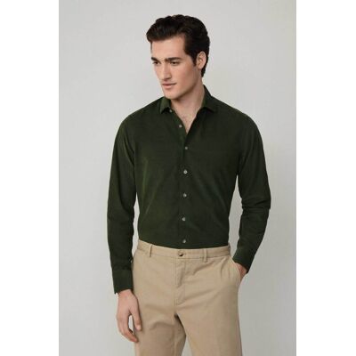 Hackett ανδρικό κοτλέ πουκάμισο Tailored Fit - HM3010412 Πράσινο Σκούρο XXL Hackett ανδρικό κοτλέ πουκάμισο Tailored Fit - HM3010412 Πράσινο Σκούρο XXL