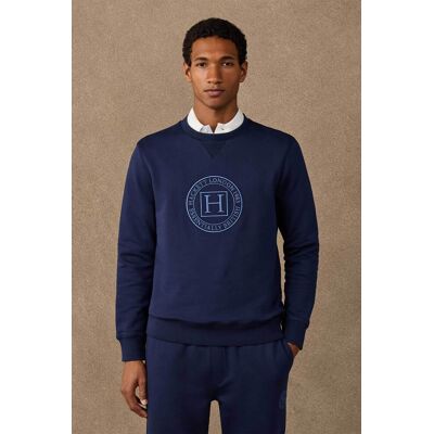 Hackett ανδρική μπλούζα φούτερ με κεντημένο graphic logo Classic Fit - HM5800112 Μπλε Σκούρο XXL Hackett ανδρική μπλούζα φούτερ με κεντημένο graphic logo Classic Fit - HM5800112 Μπλε Σκούρο XXL