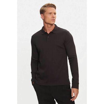 Calvin Klein ανδρική μπλούζα πόλο μονόχρωμη Slim Fit - K10K112750 Μαύρο XL Calvin Klein ανδρική μπλούζα πόλο μονόχρωμη Slim Fit - K10K112750 Μαύρο XL