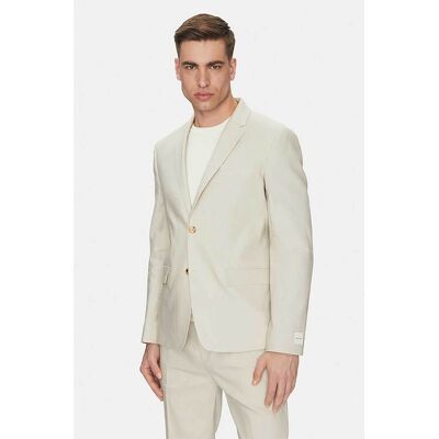 Calvin Klein ανδρικό σακάκι μονόχρωμο Slim Fit - K10K114388 Λευκό 56 Calvin Klein ανδρικό σακάκι μονόχρωμο Slim Fit - K10K114388 Λευκό 56