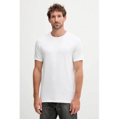Calvin Klein ανδρικό T-shirt με κεντημένο monogram Slim Fit - LV04LC240G Λευκό L Calvin Klein ανδρικό T-shirt με κεντημένο monogram Slim Fit - LV04LC240G Λευκό L