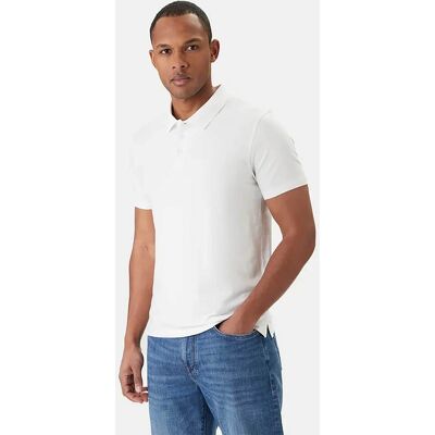 Calvin Klein ανδρική μπλούζα πόλο με κεντημένο monogram Slim Fit - LV04LF200G Λευκό M Calvin Klein ανδρική μπλούζα πόλο με κεντημένο monogram Slim Fit - LV04LF200G Λευκό M