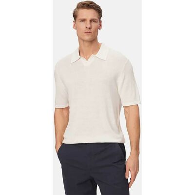 Calvin Klein ανδρική μπλούζα πόλο πλεκτή Regular Fit - LV04LF313G Εκρού L Calvin Klein ανδρική μπλούζα πόλο πλεκτή Regular Fit - LV04LF313G Εκρού L