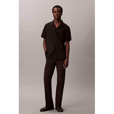 Calvin Klein ανδρικό παντελόνι chino σατέν Straight Fit - LV04LF625G Μαύρο 32W 32L Calvin Klein ανδρικό παντελόνι chino σατέν Straight Fit - LV04LF625G Μαύρο 32W 32L