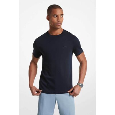 Michael Kors ανδρικό T-shirt με κεντημένο monogram Regular Fit - CB95FJ2C93 Μπλε Σκούρο M Michael Kors ανδρικό T-shirt με κεντημένο monogram Regular Fit - CB95FJ2C93 Μπλε Σκούρο M