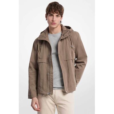 Michael Kors ανδρικό jacket αδιάβροχο και αντιανεμικό - CT5208RHW3 Μπεζ M Michael Kors ανδρικό jacket αδιάβροχο και αντιανεμικό - CT5208RHW3 Μπεζ M