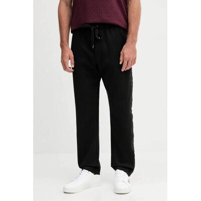 Michael Kors ανδρικό παντελόνι φόρμας με logo tape - CF552Q65MF Μαύρο M Michael Kors ανδρικό παντελόνι φόρμας με logo tape - CF552Q65MF Μαύρο M