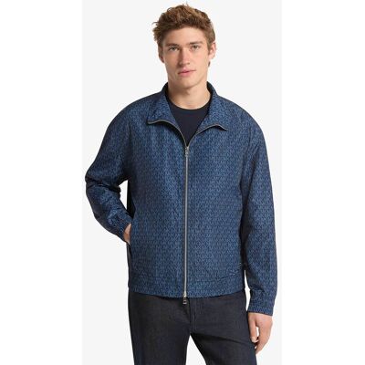 Michael Kors ανδρικό jacket με all-over monogram Regular Fit - CS620972M9 Μπλε Σκούρο XL Michael Kors ανδρικό jacket με all-over monogram Regular Fit - CS620972M9 Μπλε Σκούρο XL