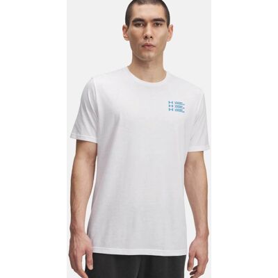 Under Armour ανδρικό T-shirt "Triple Stack Left Chest Logo" - 6004173 Λευκό L Under Armour ανδρικό T-shirt "Triple Stack Left Chest Logo" - 6004173 Λευκό L