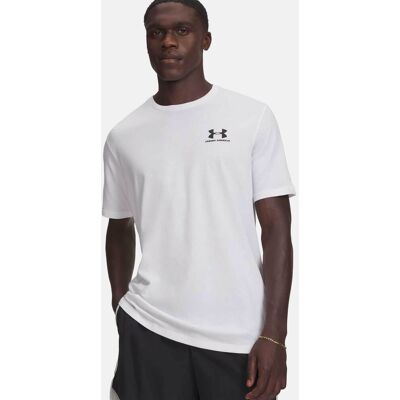 Under Armour ανδρικό T-shirt "Left Chest Logo" - 1326799 Λευκό M Under Armour ανδρικό T-shirt "Left Chest Logo" - 1326799 Λευκό M