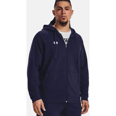 Under Armour ανδρική ζακέτα φούτερ με κουκούλα "Rival Fleece" - 1379767 Μπλε Σκούρο S Under Armour ανδρική ζακέτα φούτερ με κουκούλα "Rival Fleece" - 1379767 Μπλε Σκούρο S