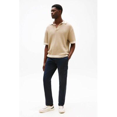 Tommy Hilfiger ανδρικό παντελόνι cargo μονόχρωμο Straight Fit - MW0MW39695-** Μπλε Σκούρο 33W 34L Tommy Hilfiger ανδρικό παντελόνι cargo μονόχρωμο Straight Fit - MW0MW39695-** Μπλε Σκούρο 33W 34L
