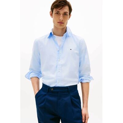 Tommy Hilfiger ανδρικό πουκάμισο poplin button down με κεντημένο λογότυπο Regular Fit - MW0MW39988 Γαλάζιο XXL Tommy Hilfiger ανδρικό πουκάμισο poplin button down με κεντημένο λογότυπο Regular Fit - MW0MW39988 Γαλάζιο XXL