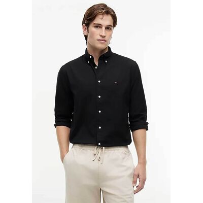 Tommy Hilfiger ανδρικό πουκάμισο poplin button down με κεντημένο λογότυπο Regular Fit - MW0MW39988 Μαύρο XL Tommy Hilfiger ανδρικό πουκάμισο poplin button down με κεντημένο λογότυπο Regular Fit - MW0MW39988 Μαύρο XL