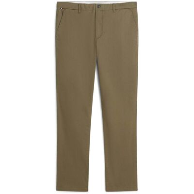 Tommy Hilfiger ανδρικό παντελόνι chino textured Slim Straight Fit - MW0MW44330 Λαδί 38W 34L Tommy Hilfiger ανδρικό παντελόνι chino textured Slim Straight Fit - MW0MW44330 Λαδί 38W 34L