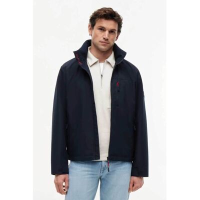 Tommy Hilfiger ανδρικό jacket με ψηλό γιακά με λογότυπο Regular Fit - MW0MW44299 Μπλε Σκούρο XXL Tommy Hilfiger ανδρικό jacket με ψηλό γιακά με λογότυπο Regular Fit - MW0MW44299 Μπλε Σκούρο XXL