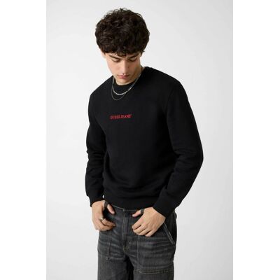 Guess ανδρική μπλούζα φούτερ με λογότυπο Slim Fit - M4YQ19K9V31 Μαύρο L Guess ανδρική μπλούζα φούτερ με λογότυπο Slim Fit - M4YQ19K9V31 Μαύρο L