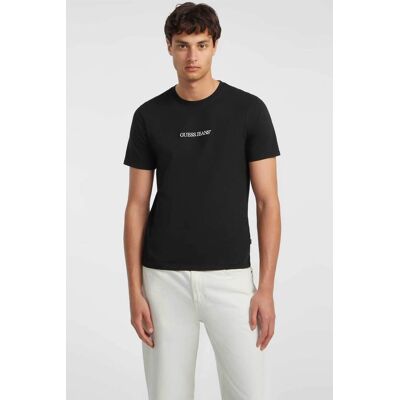 Guess ανδρικό T-Shirt με λογότυπο Slim Fit - M4YI52K8HM0 Μαύρο M Guess ανδρικό T-Shirt με λογότυπο Slim Fit - M4YI52K8HM0 Μαύρο M