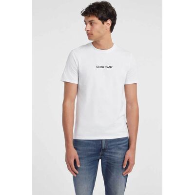 Guess ανδρικό T-Shirt με λογότυπο Slim Fit - M4YI52K8HM0 Λευκό M Guess ανδρικό T-Shirt με λογότυπο Slim Fit - M4YI52K8HM0 Λευκό M