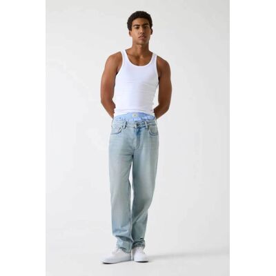 Guess ανδρικό τζιν παντελόνι Relaxed Tapered Fit "G15" - M5YA90D6339 Denim Blue Ανοιχτό 30W 32L Guess ανδρικό τζιν παντελόνι Relaxed Tapered Fit "G15" - M5YA90D6339 Denim Blue Ανοιχτό 30W 32L