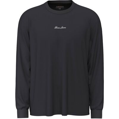Guess ανδρική μπλούζα φούτερ με λογότυπο Oversized Fit - M6YI30K4181 Μαύρο M Guess ανδρική μπλούζα φούτερ με λογότυπο Oversized Fit - M6YI30K4181 Μαύρο M